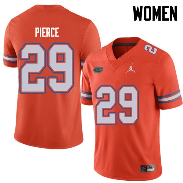 Jordan Brand Women #29 Dameon Pierce Florida Gators College Football Jersey Orange
